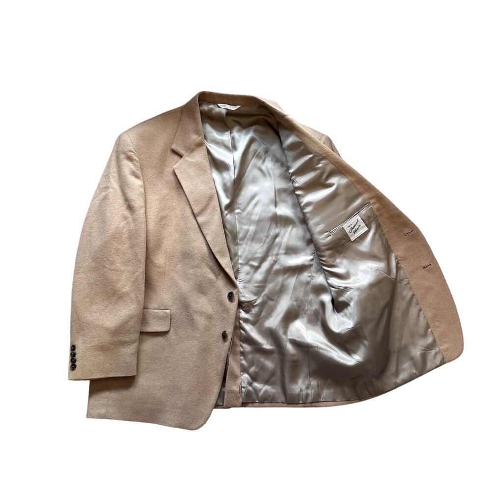 VTG 100% Camel Hair Men's Blazer Sports Coat Sz 48R Made in USA - Picture 6 of 11
